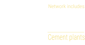 Network includes 10 cement plants